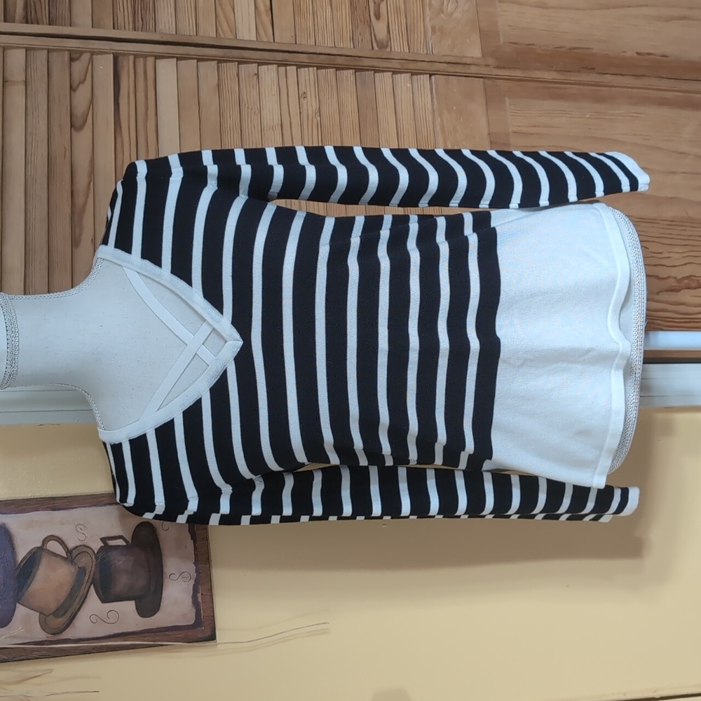 Cable & Gauge Pullover Striped Sweater Top S NWOT